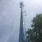 تلفن همراه برج فولادی 100 فوتی تک قطبی مخروطی / فلنجی