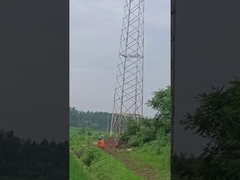 120 Feet 3 Legs Tube Self Supporting Communication Tower Hot Dip Galvanized