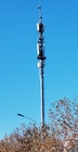 نصب ساده برج ارتباطی تک لوله با پشتیبانی آنتن