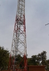سیگنال تلویزیون رادیو داغ DIP آنتن فولادی گالوانیزه برج موبایل 10-80 متر