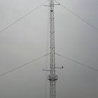 55m شبکه برق الکتریکی Guyed Mast برج قابل تنظیم فولاد سازه ای و فولاد آلیاژی