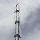 Q345 برج فولادی لوله ای 20 متری فولاد گالوانیزه گرم و فولاد آلیاژی سازه قابل تنظیم است