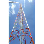 3 پا زاویه ارتباطات فولادی 10 متر برج پشتیبانی شبکه مشبک