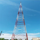 80 متر گالوانیزه Telecom Angle Steel Q235 4 Leg Tower