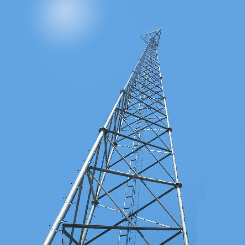 برج فولادی لوله ای 50M / S 60m از خود پشتیبانی می کند