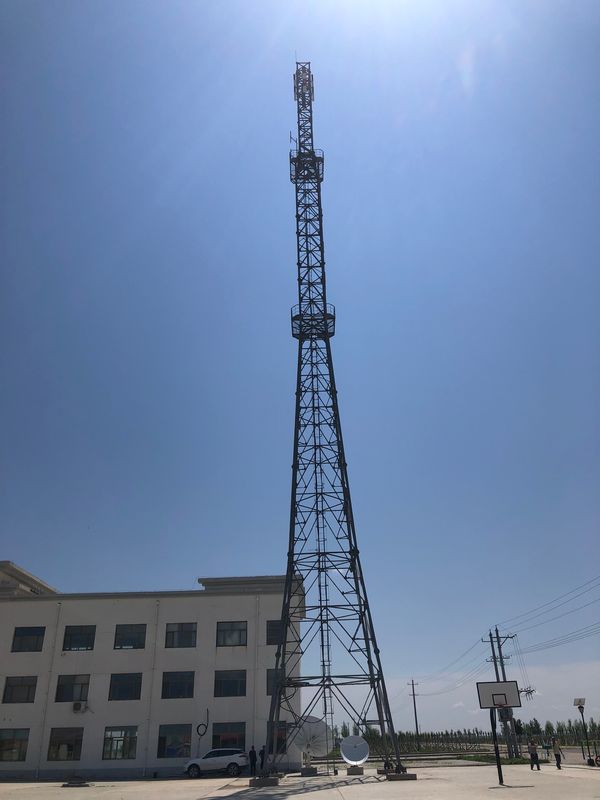 ارتباطات خود پشتیبانی MW آنتن زاویه فولادی برج 3 پا